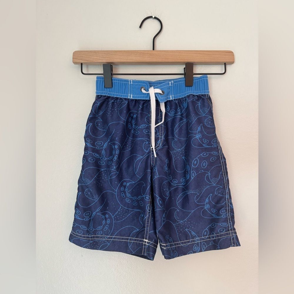 Hanna Andersson Blue Boys Swim Trunks - Size 5